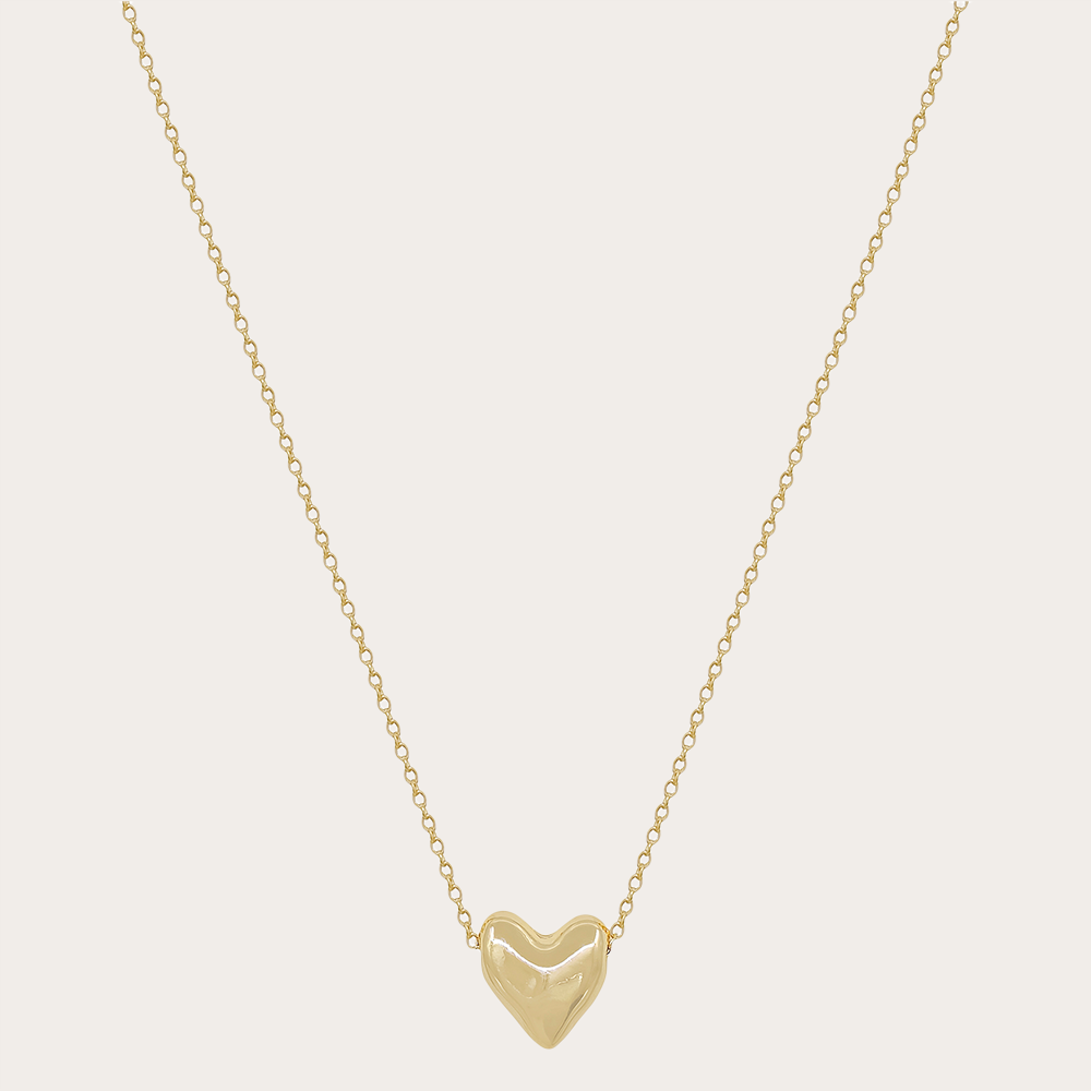 Minimal Heart Pendant Necklace