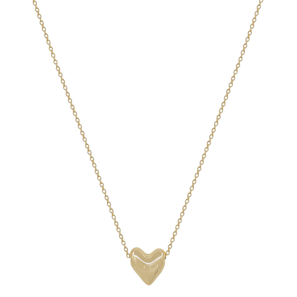 Minimal Heart Pendant Necklace