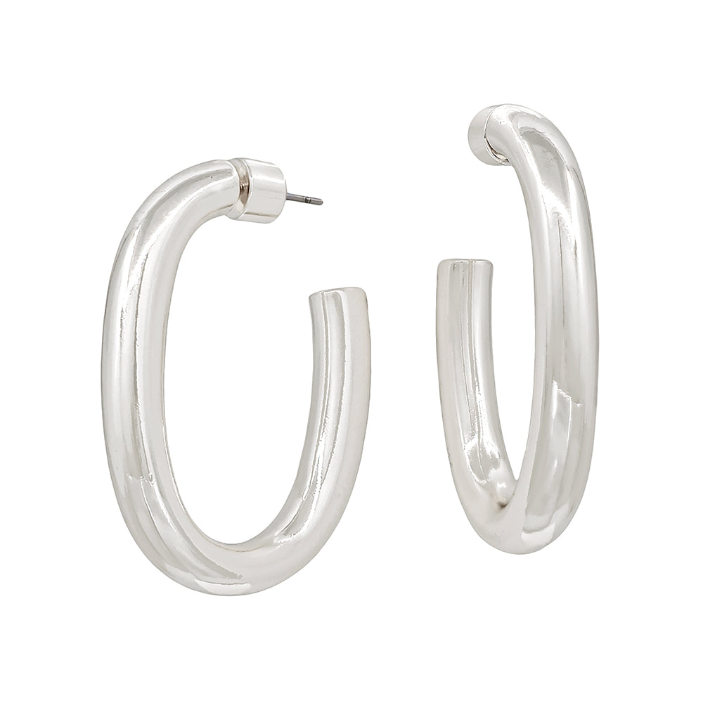 Chunky Open Hoop Earrings