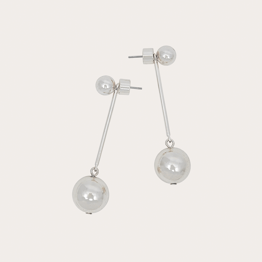 Gold Ball Drop Dangle Earrings