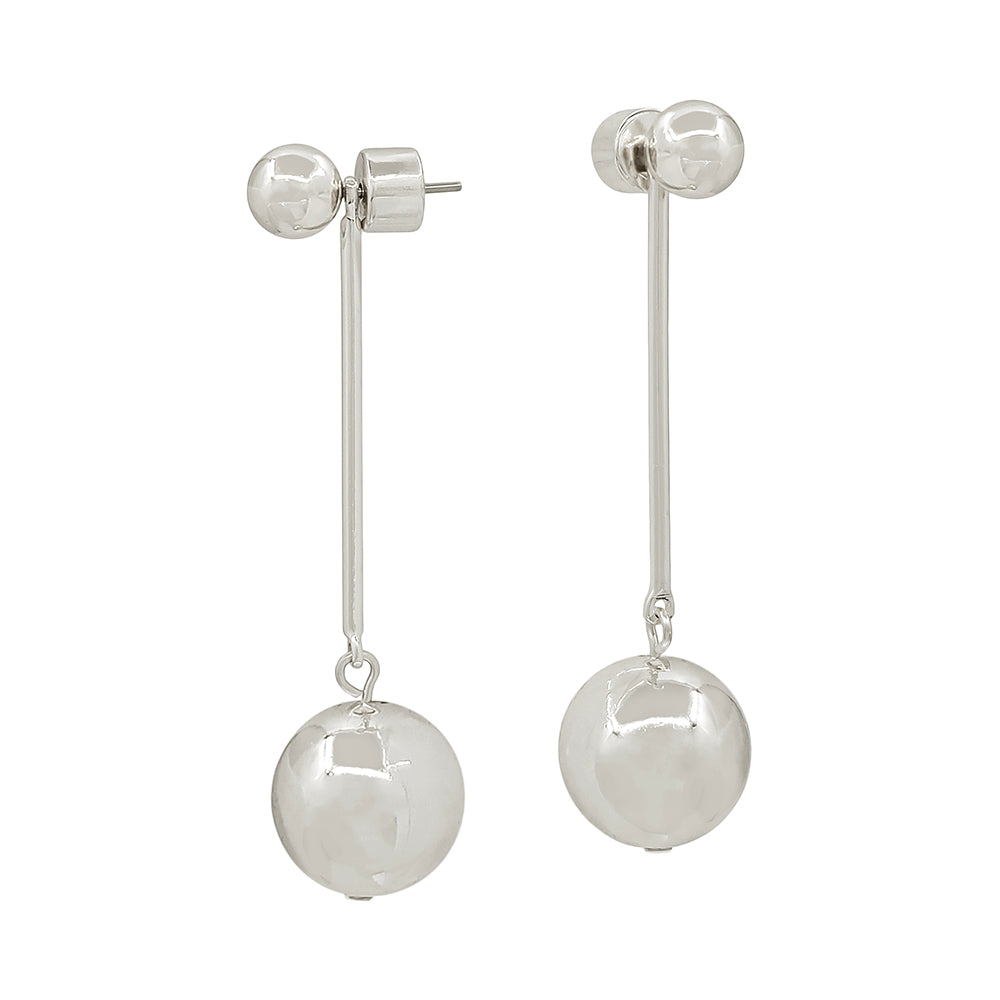 Gold Ball Drop Dangle Earrings
