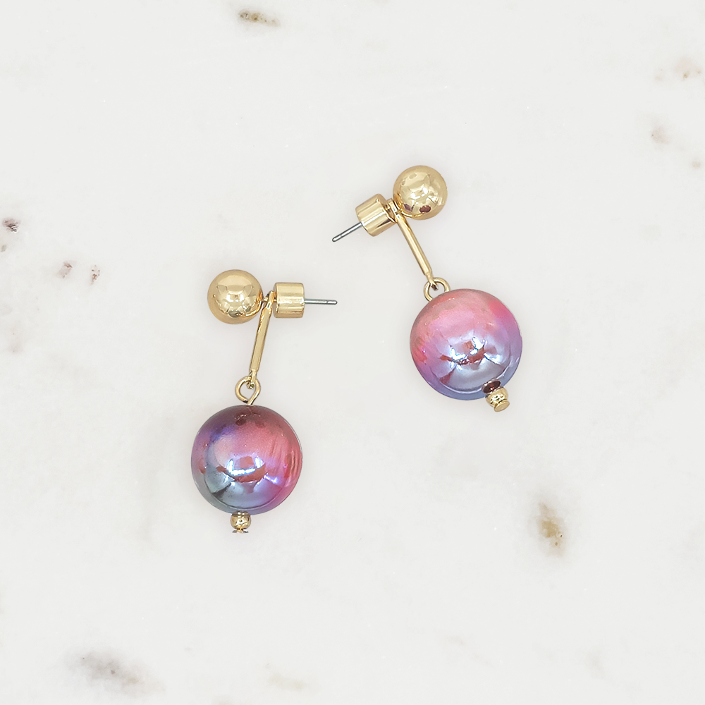 Candy Bead Drop Earrings