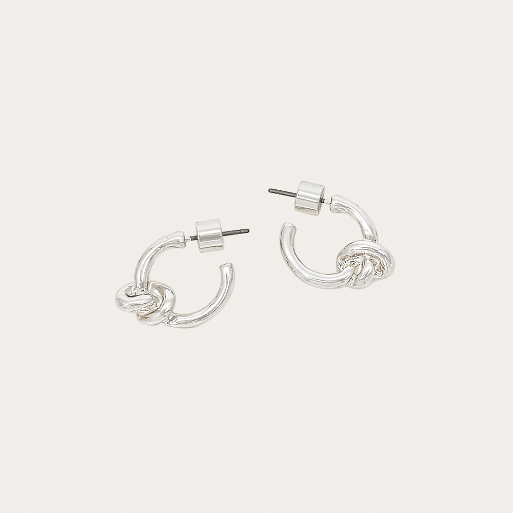 Knot Hoop Earrings