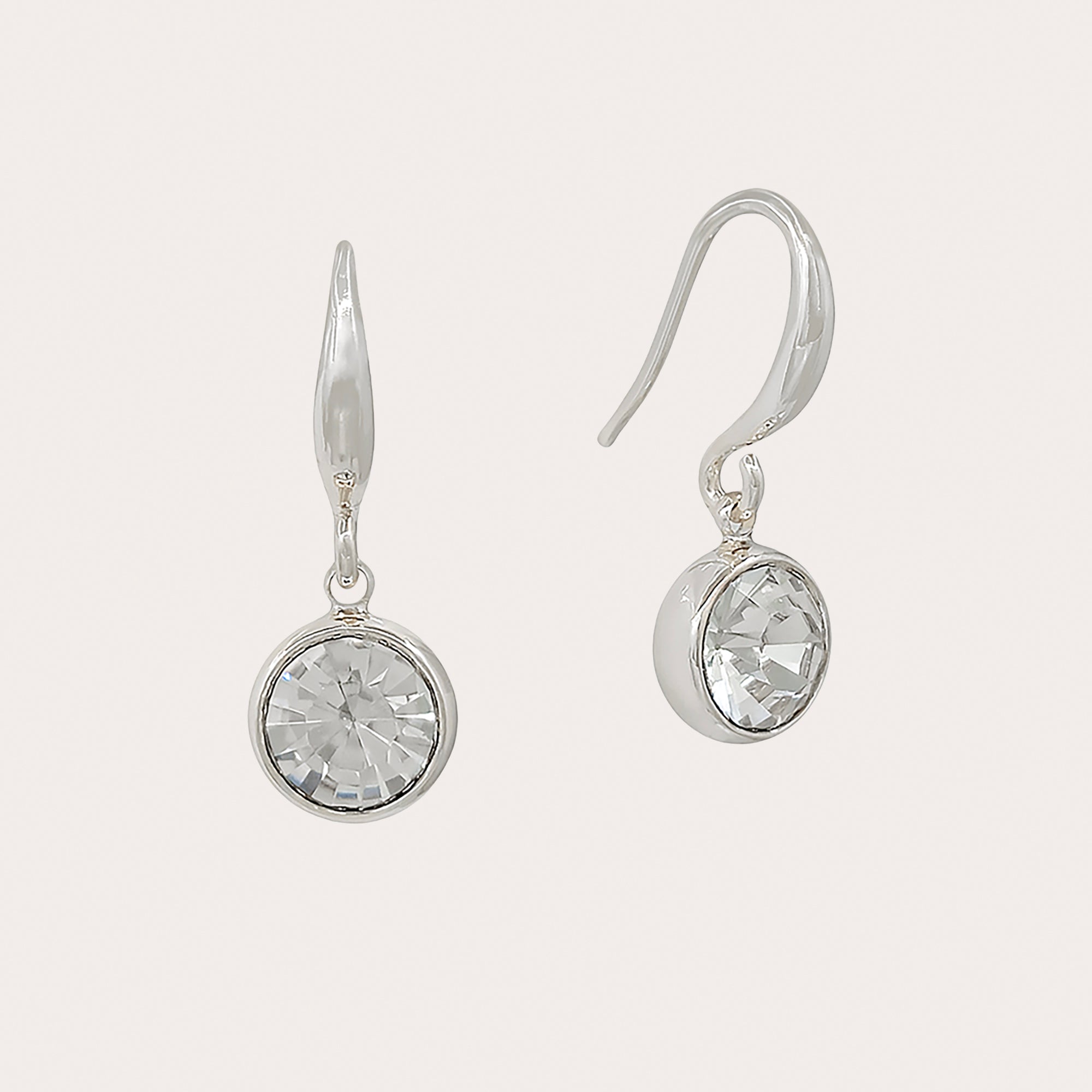 Crystal Drop Hook Earrings