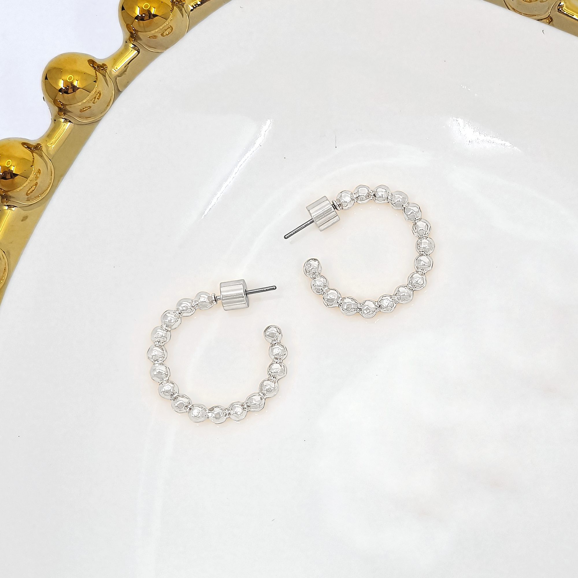 Beaded Hoop Earrings