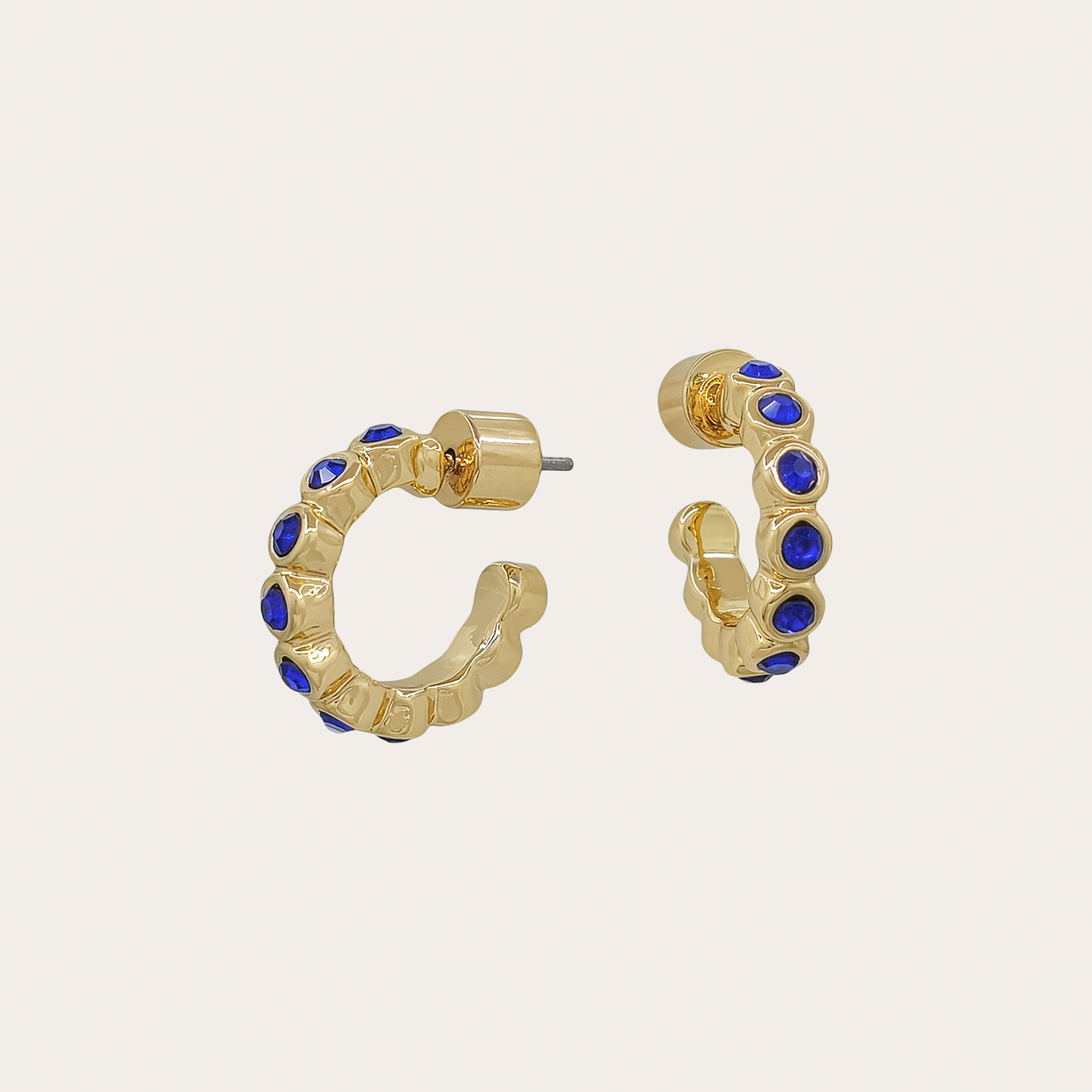 Crystal Pavé Hoop Earrings