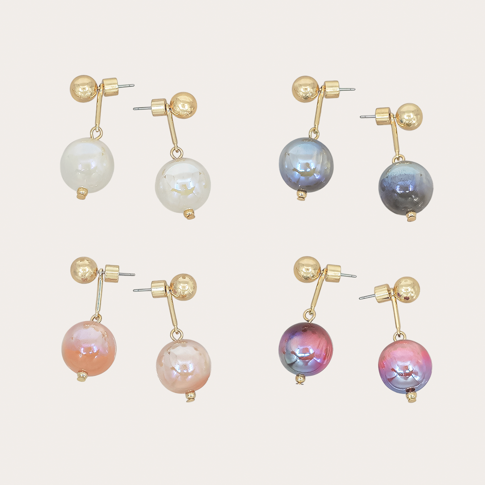 Candy Bead Drop Earrings