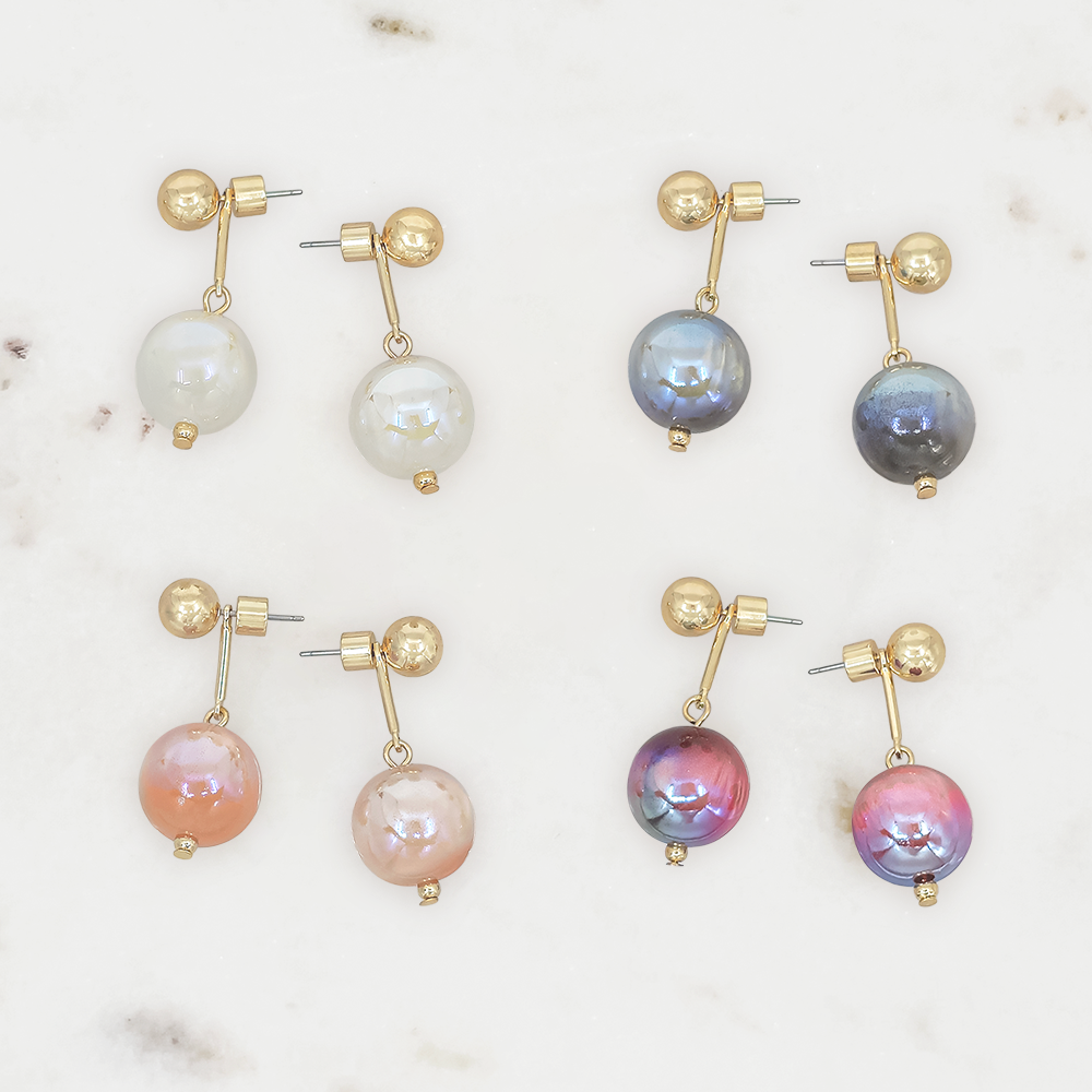 Candy Bead Drop Earrings