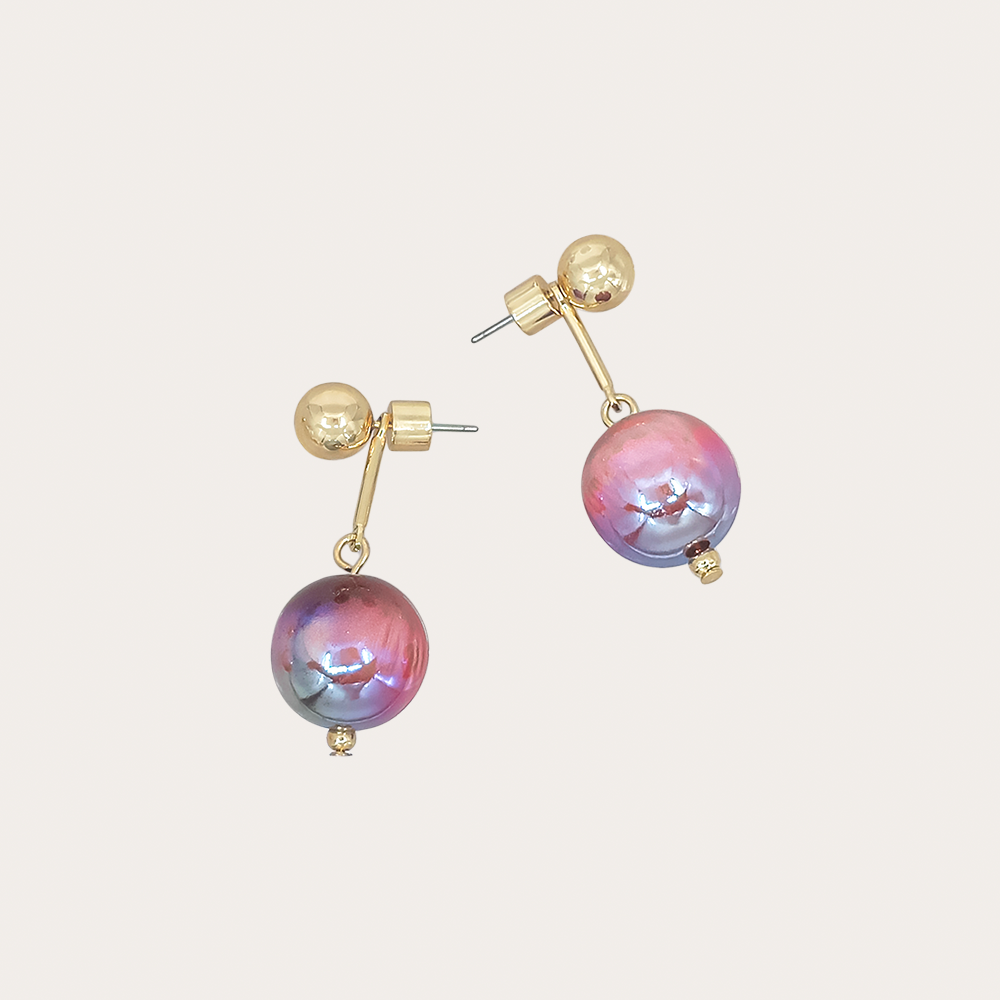 Candy Bead Drop Earrings