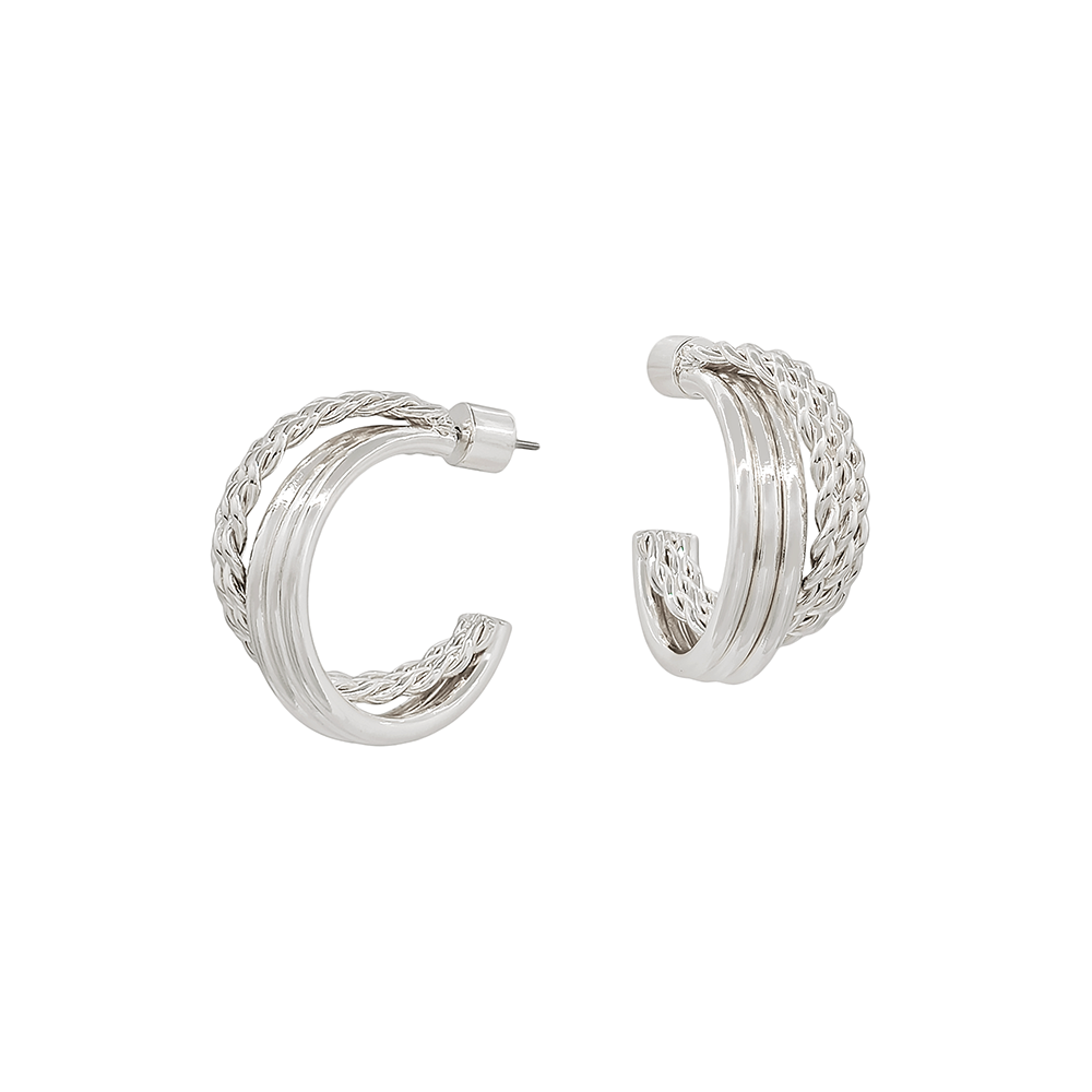 Textured Hoop Earrings