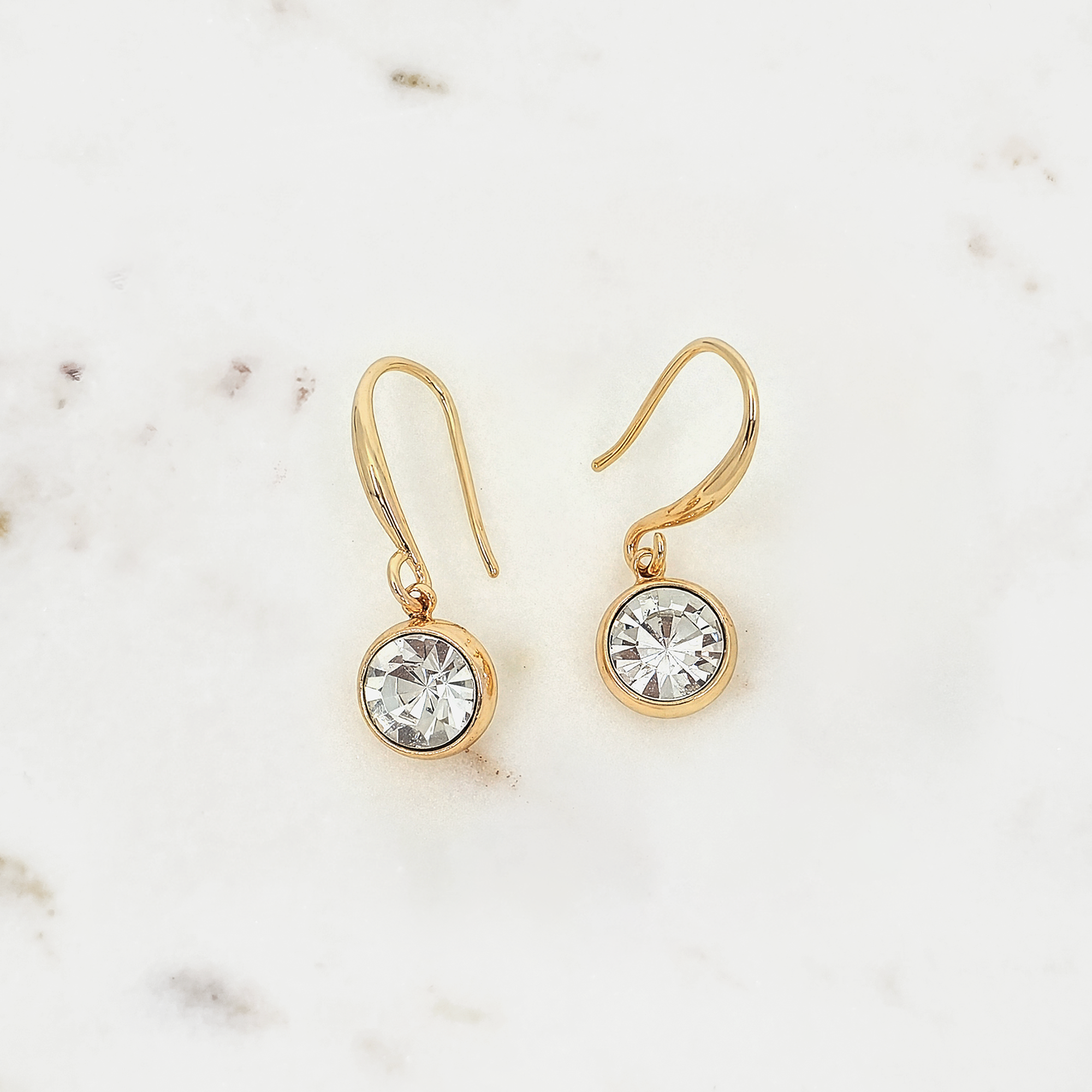 Crystal Drop Hook Earrings
