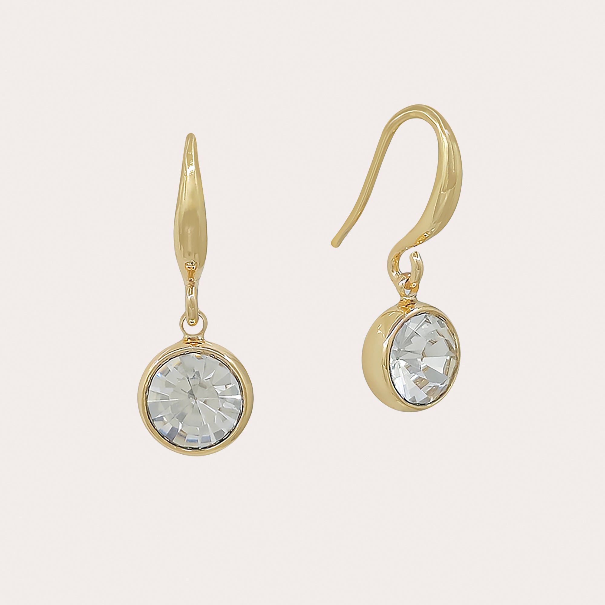 Crystal Drop Hook Earrings