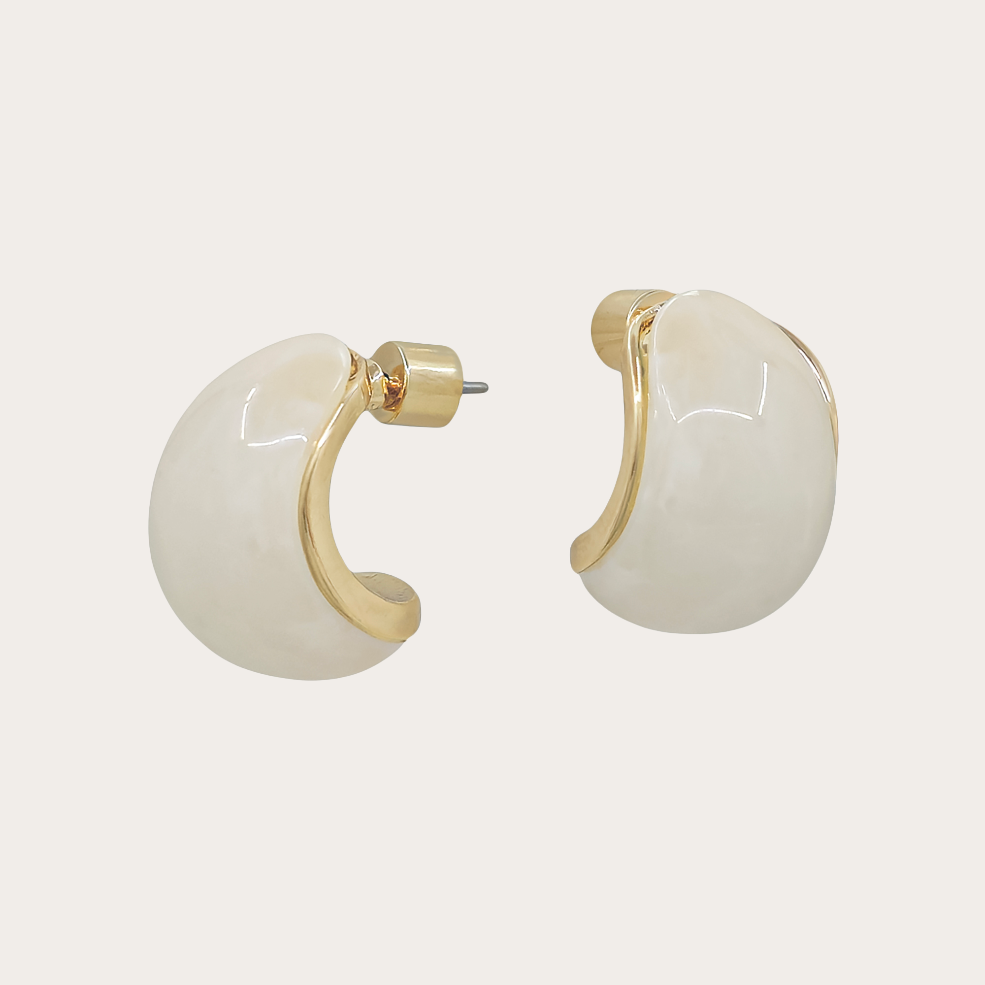 Crescent Hoop Earrings