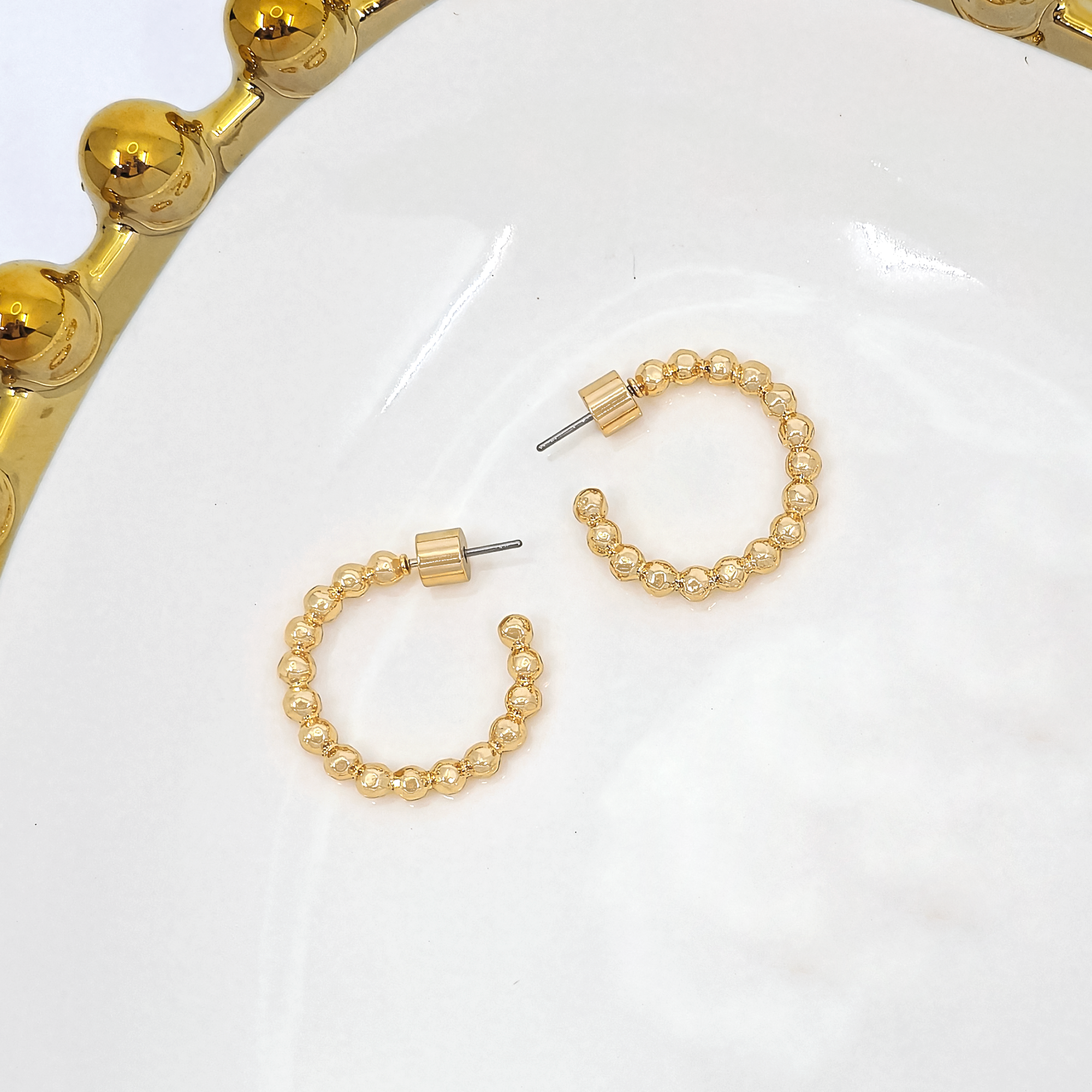 Beaded Hoop Earrings