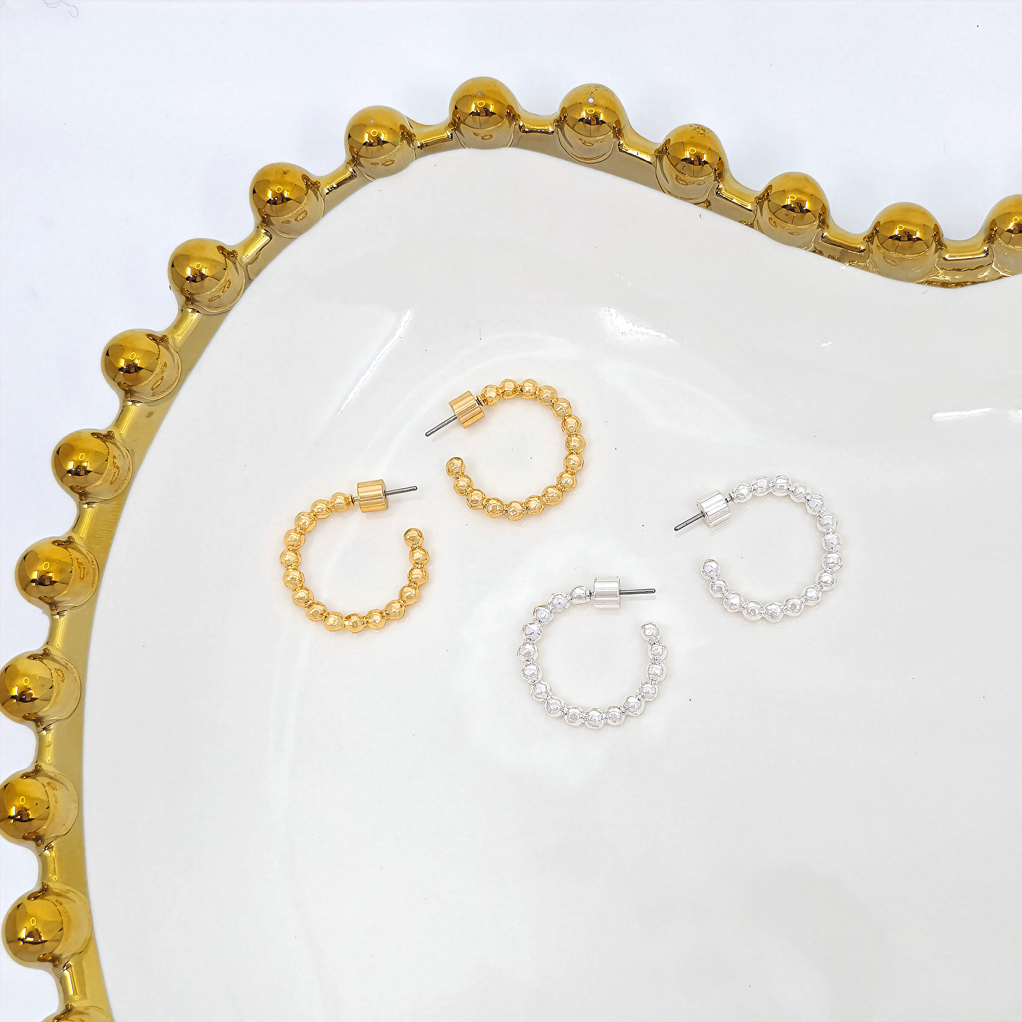 Beaded Hoop Earrings