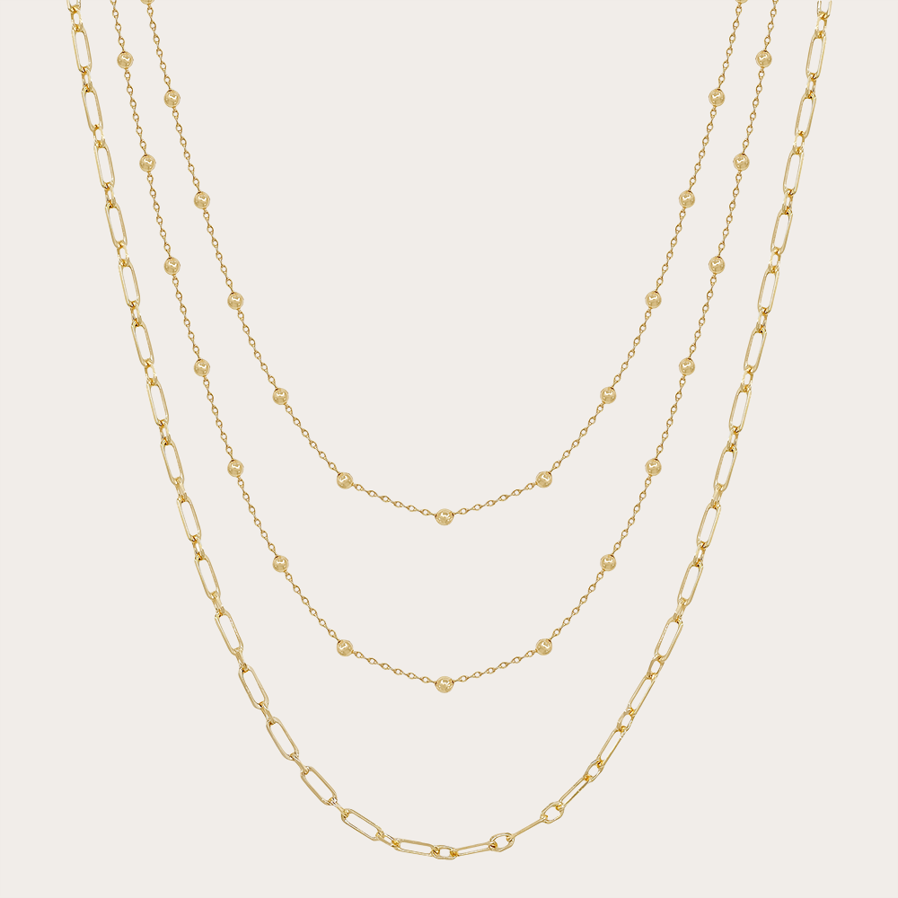 Multi-Layered Gold Chain Necklace